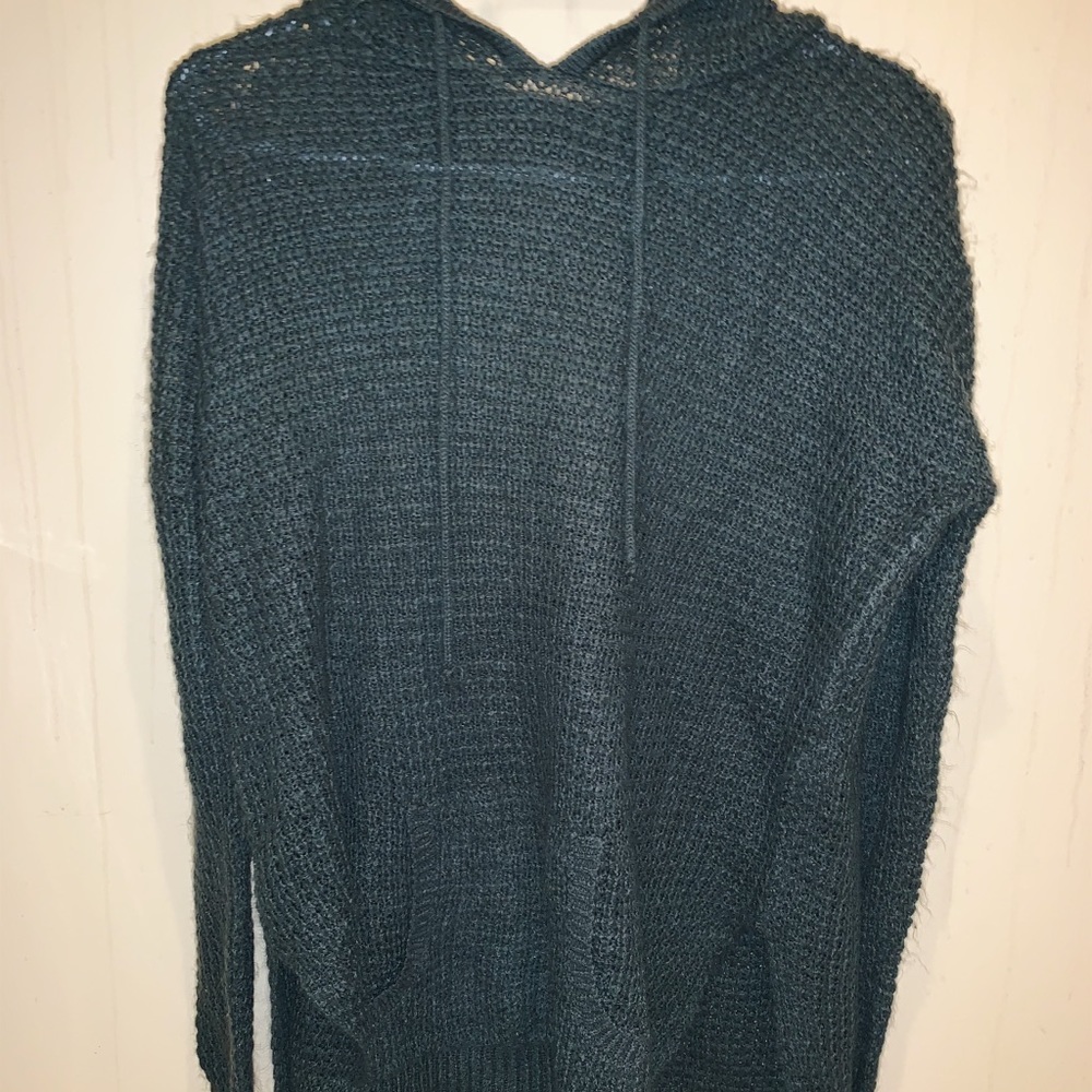 Knitted Pullover Hooded Sweater